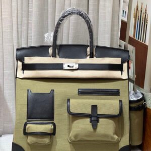 Black cargo46 travel bag Synchronous wax thread sewing all-steel hardware