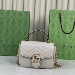 The Marmont mini bag features a new silhouette in classic colors for an early fall look