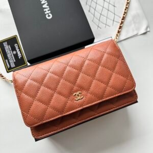 Comes with original packaging (33814 caviar gold, classic small hardware) Chanel WOC classic fortune bag 📢🔥 Can be worn on one shoulder, and the chain can be stored in the bag and used as a handbag 💪 The upper body and back are very grand..., don't look small, this one can be packed well, the bag has card slots, zipper slots, change slots, compact and practical! European purchasing agent, size: W19*H12*D4, original order quality