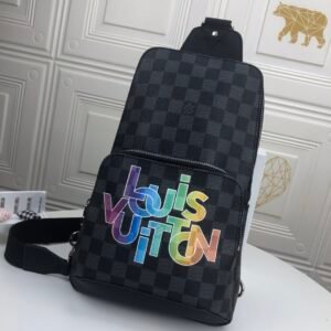 Factory price 90 Original product 🔥 N41719 44055 Silk screen series This canvas fabric Avenue shoulder bag is the perfect companion for urban life: small and fashionable, showing a casual and uninhibited attitude. "Smart" shoulder strap design, suitable for carrying on the left or right shoulder. The shape design improves carrying comfort; the double zipper opening and closing design ensures that valuables are securely placed. 20 cm